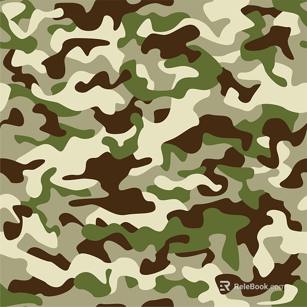 Camouflage green mosaic camouflage clothing fabric texture