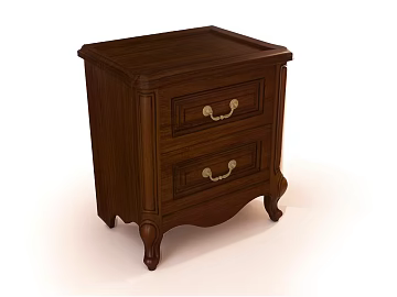 Retro dark brown solid wood bedside table texture (ID:ffaeh245356)
