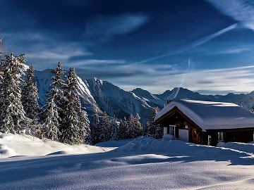 Modern Natural Landscape Snow Mountain Exterior texture (ID:ffach826980)