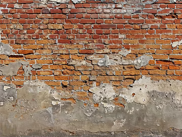Old red-brown brick wall building exterior texture (ID:ffaeh749566)