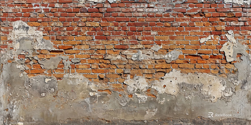 Old red-brown brick wall building exterior texture