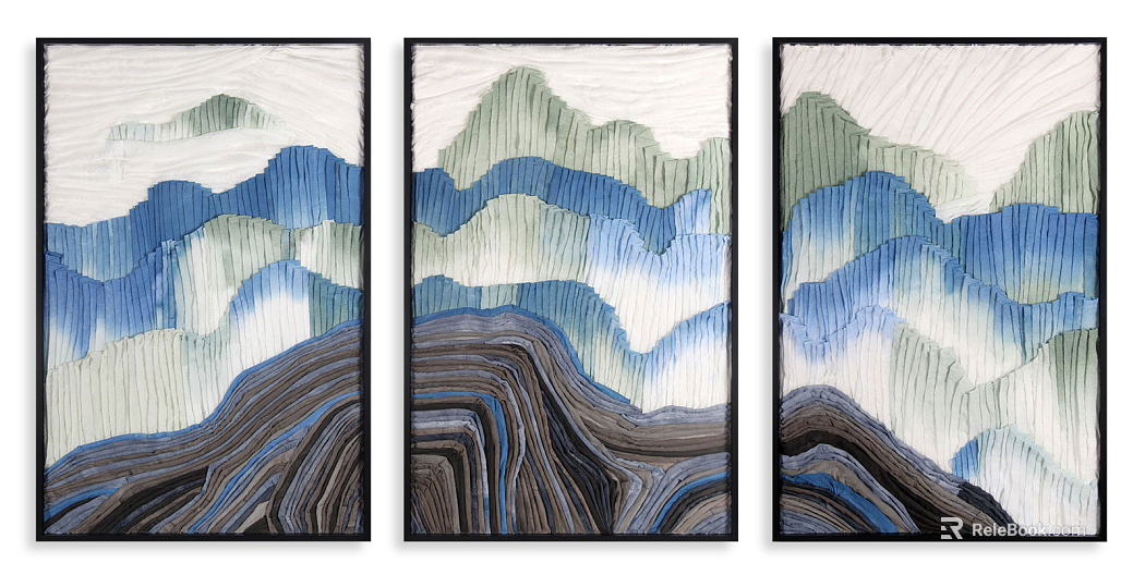 three-dimensional physical painting texture