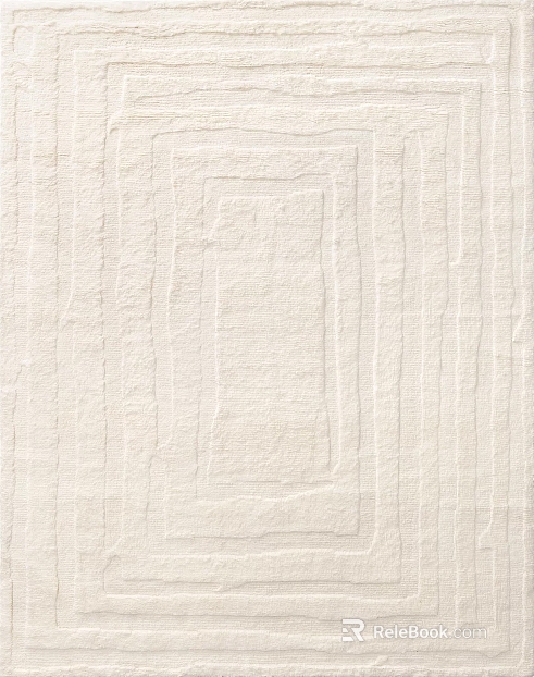 Beige geometric-patterned rug, suitable for the living room texture