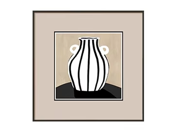 Black and White Simple Vase Decorative Painting Living Room Hanging Painting texture (ID:ffaeh191289)