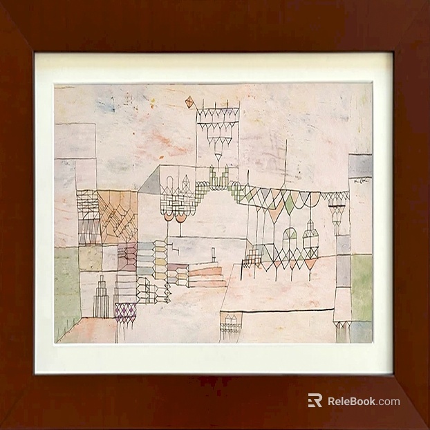 Light tone abstract architectural decorative painting texture
