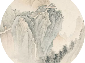 landscape painting 3d model
