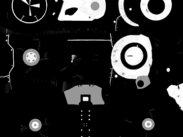 Black and white mechanical dashboard bump map texture (ID:ffaeh246774)