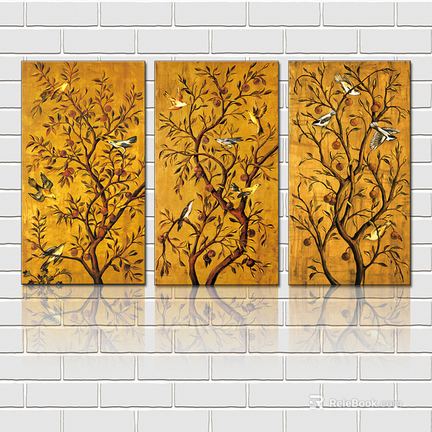 Plant painting texture