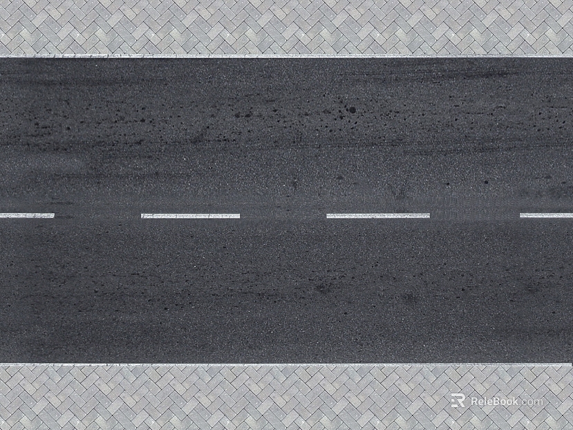 Asphalt road two-lane with sidewalk texture