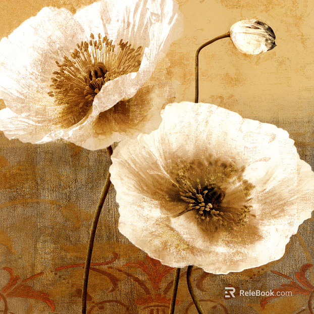 Plant painting texture