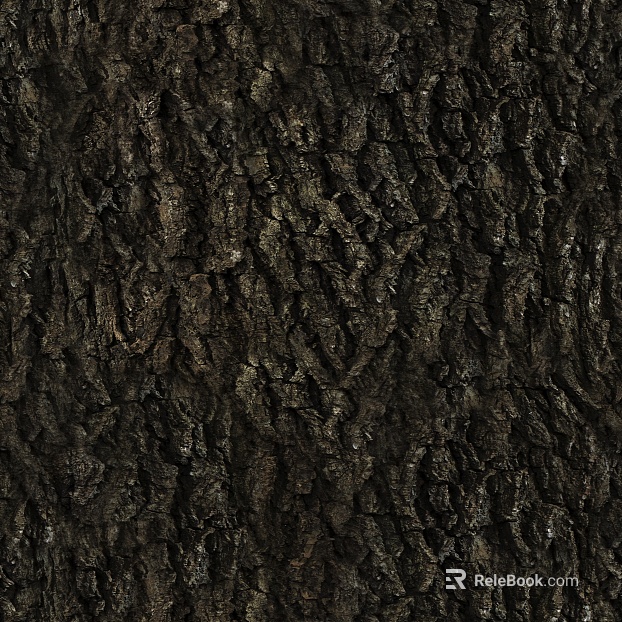 Dark brown bark natural decorative surface texture