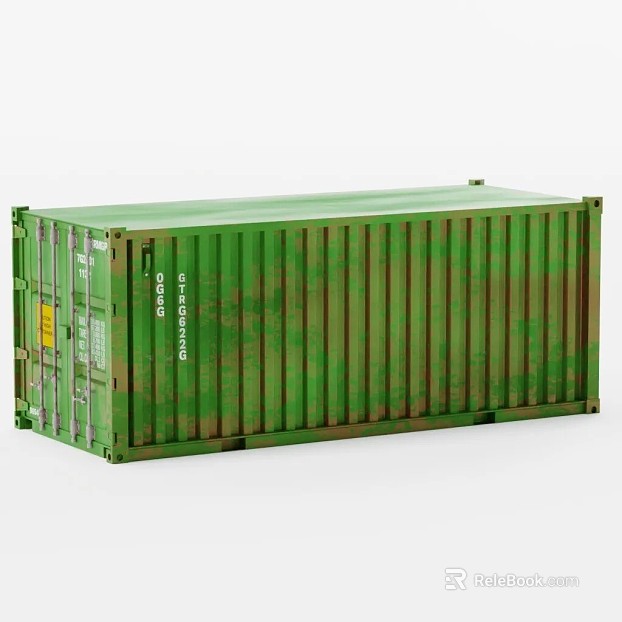 Do the old green metal container texture