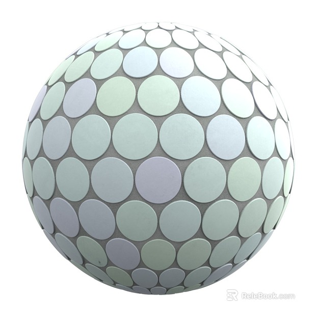 Circular Mosaic PBR texture