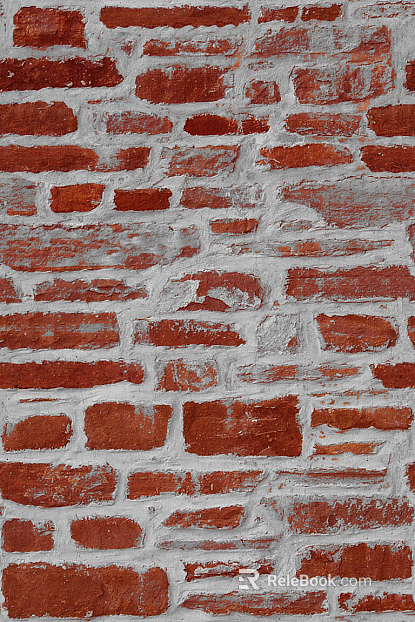 Brick wall red brick white stone point block texture