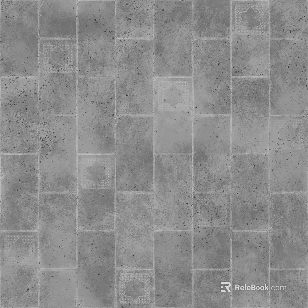 Retro dark gray cement tile floor tile texture