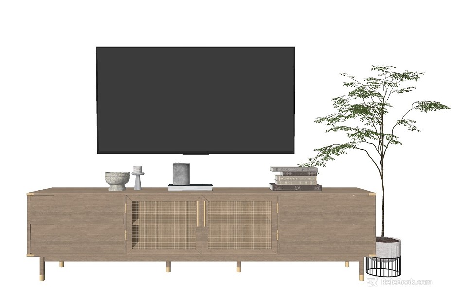 Light Grey Wood Grain Light Luxury TV Cabinet Living Room Furniture texture