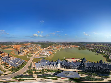 HDR Outdoor City Suburban Panorama texture (ID:ffach999503)