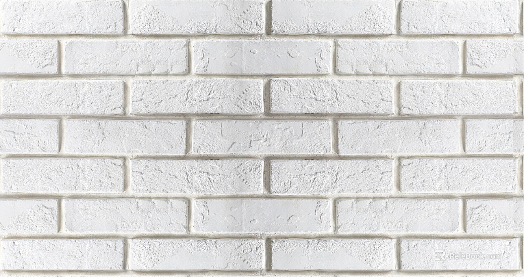 Brick wall white strip brick finish white seam texture
