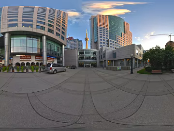 Modern City City Outdoor High-rise Building Street HDR texture (ID:ffach344946)