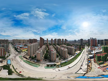 HDR urban ecological greening panorama texture (ID:ffach657403)