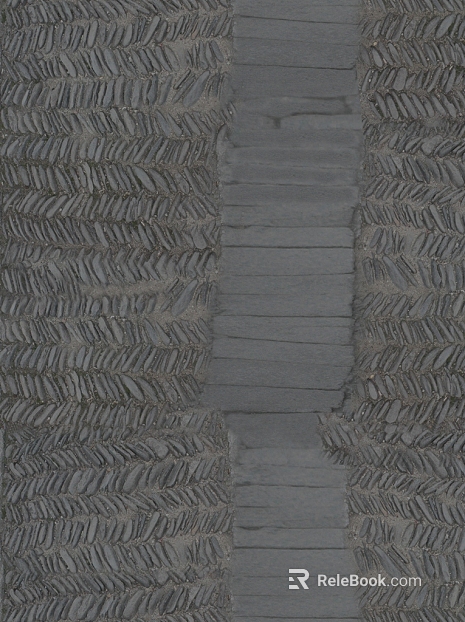 Dark gray stone paved courtyard road texture