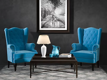Black and white landscape figure painting living room decorative painting texture (ID:ffaeh298386)