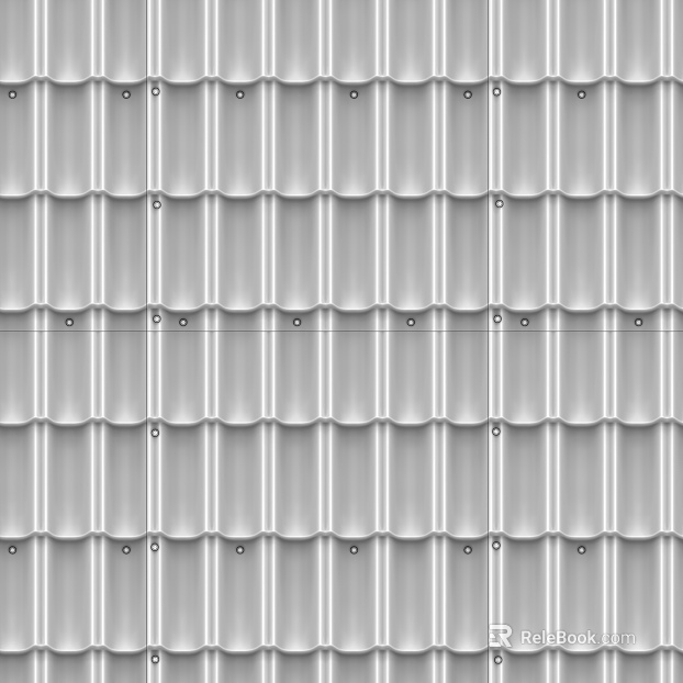 Silver gray color steel tile building roof texture