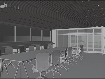 Modern gray office meeting room scene texture (ID:ffaeh644761)