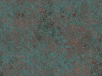 Blue copper old metal wall decoration 3d model