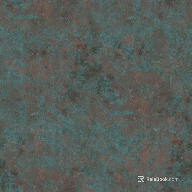 Blue copper old metal wall decoration texture
