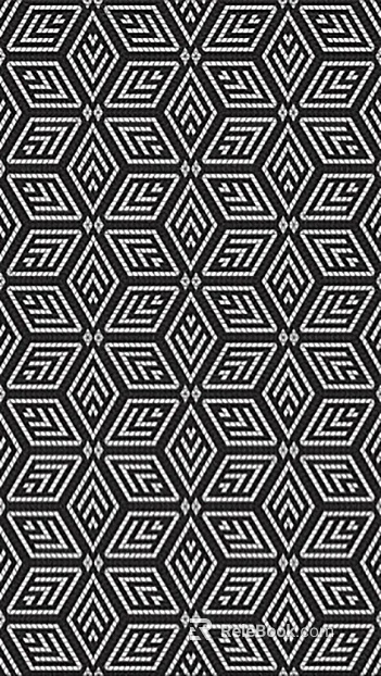 black and white pattern cloth texture
