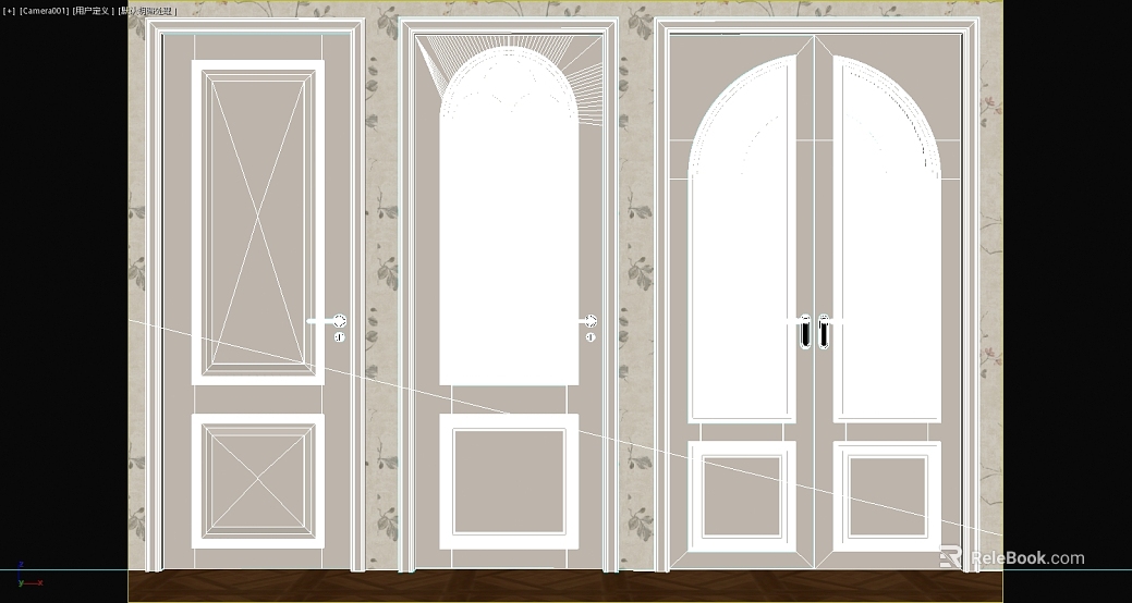 Simple White Wooden Door Interior Door texture