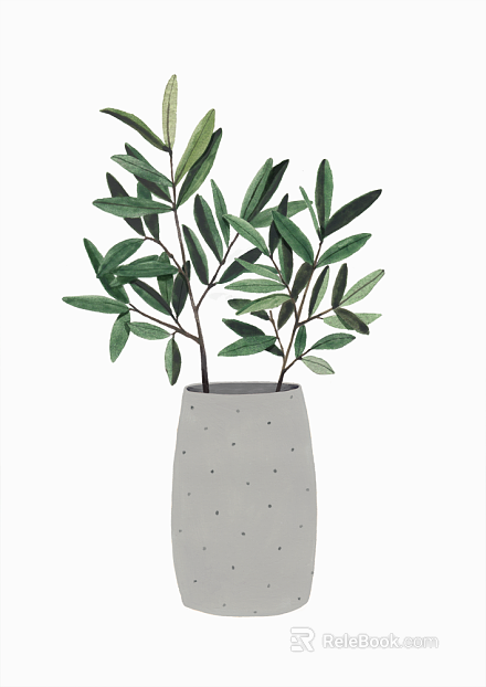 Plant painting texture
