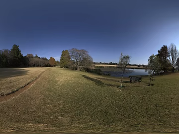 Outdoor Riverbank Forest Lawn Daytime HDR texture (ID:ffabg28951)