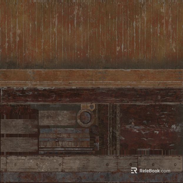 Vintage Brown Red Old Wood Wall Decoration texture
