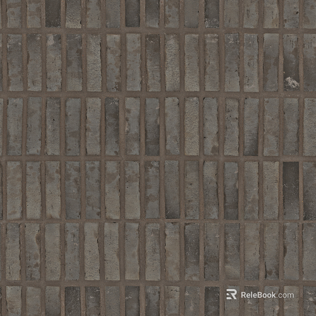 Green brick gray brick color brick wall retro texture