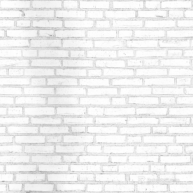 White old brick wall wall ground texture