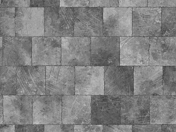 Floor Tile Outdoor Tile Black and White Bump texture (ID:ffach448543)