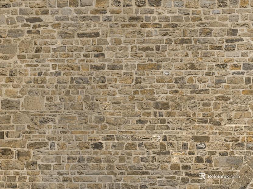 Taupe rubble outdoor wall texture
