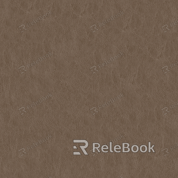 Swatch of coarse-grain leather, exhibiting a rugged, textured surface with a predominant brown hue and subtle variations in tone, evoking a sense of durability and rustic charm.