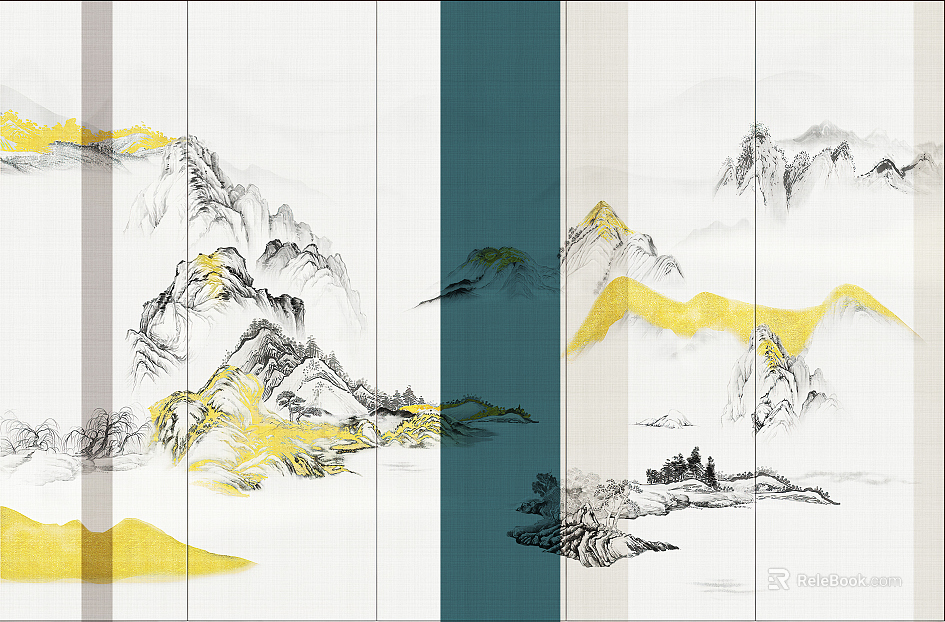 landscape painting texture
