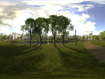 Afternoon Cloudy Park texture (ID:ffach304478)