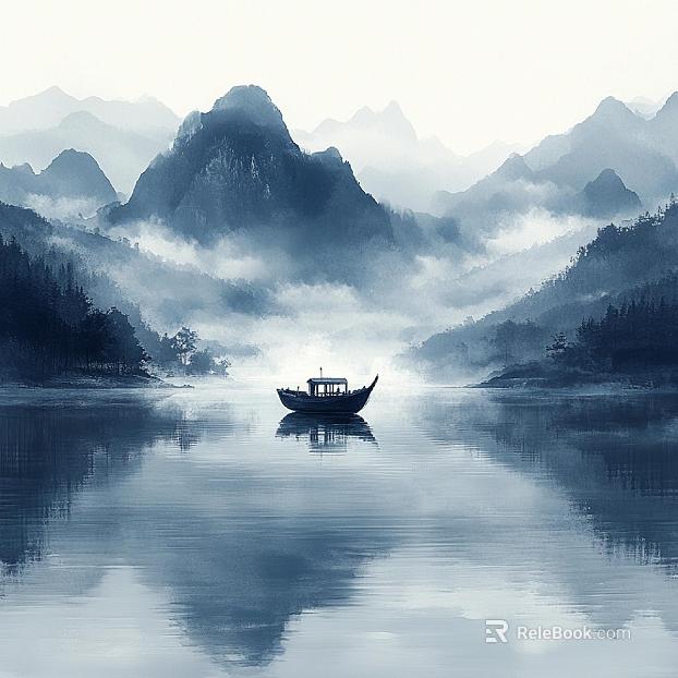 chinese landscape painting texture