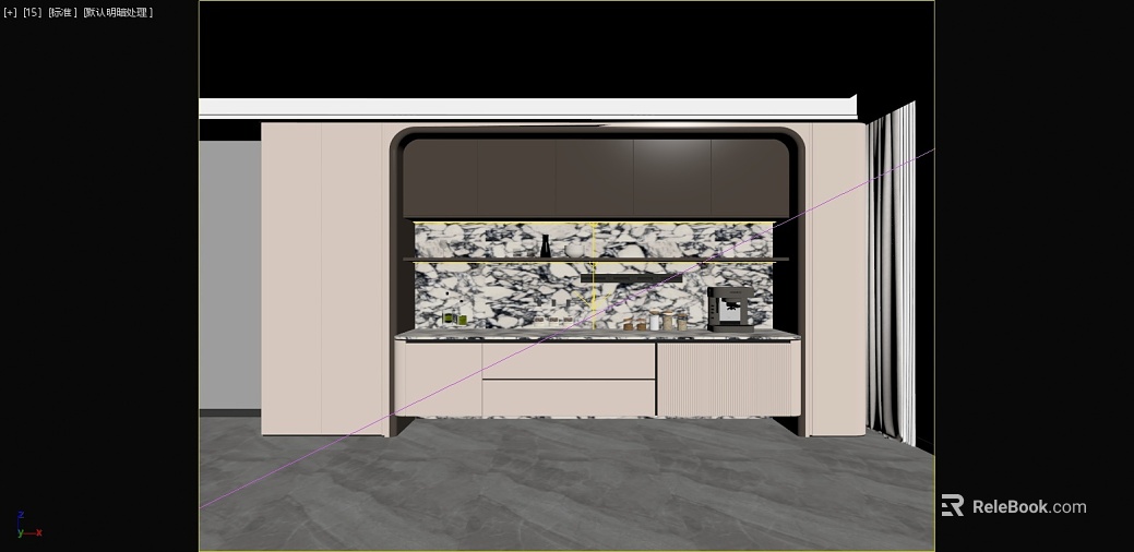 Black and white mesh marble cabinet background wall texture
