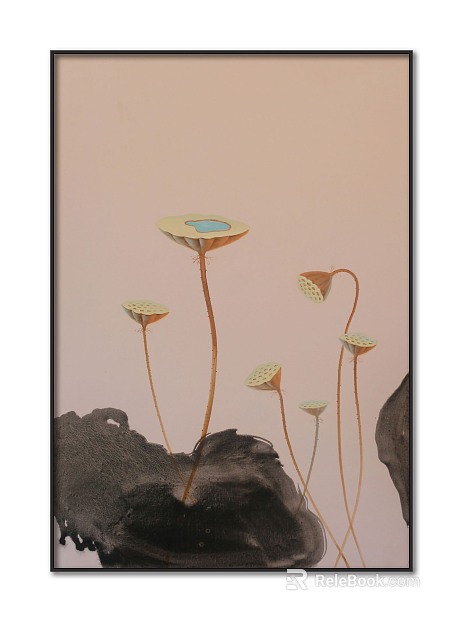 Plant painting texture