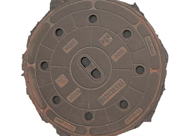 Manhole Cover PBR 3d model