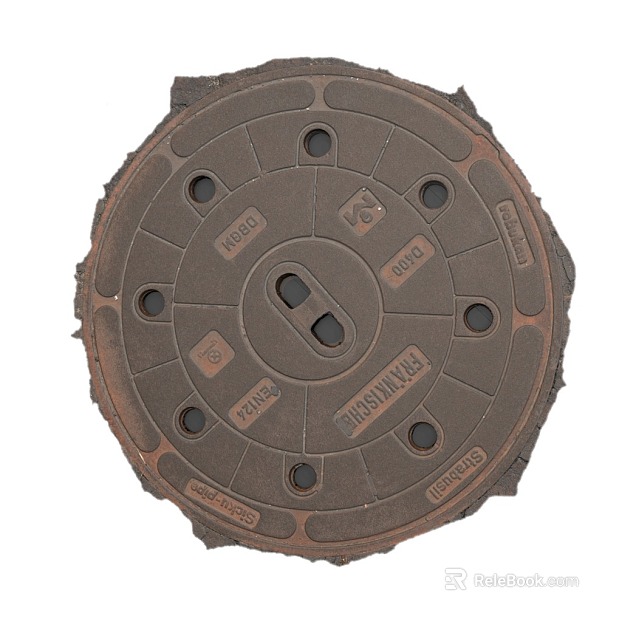 Manhole Cover PBR texture