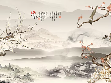 landscape painting texture (ID:ffacf5879)