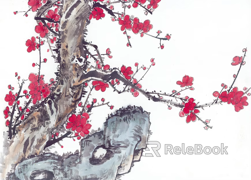 Ancient Tree Decorative Painting texture