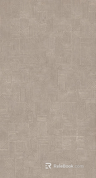 Retro medieval shallow coffee geometric pattern cloth wall covering texture